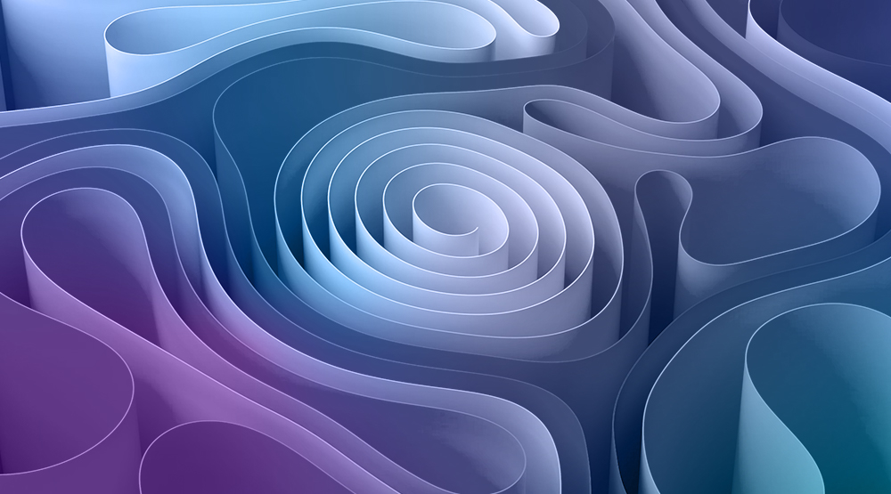Abstract 3d graphic swirl like labyrinth