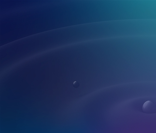 3d image resembling small pebble hitting the surface of water and rippling