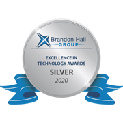 Blue Sky eLearn's Excellence in Technology silver award from Brandon Hall
