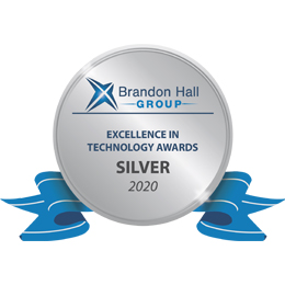 Blue Sky eLearn's Excellence in Technology silver award from Brandon Hall