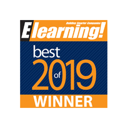 Blue Sky eLearn's Elearning! award for 2019