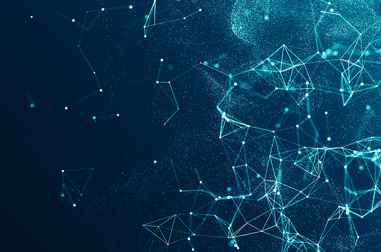 Representation of a network of AI technology