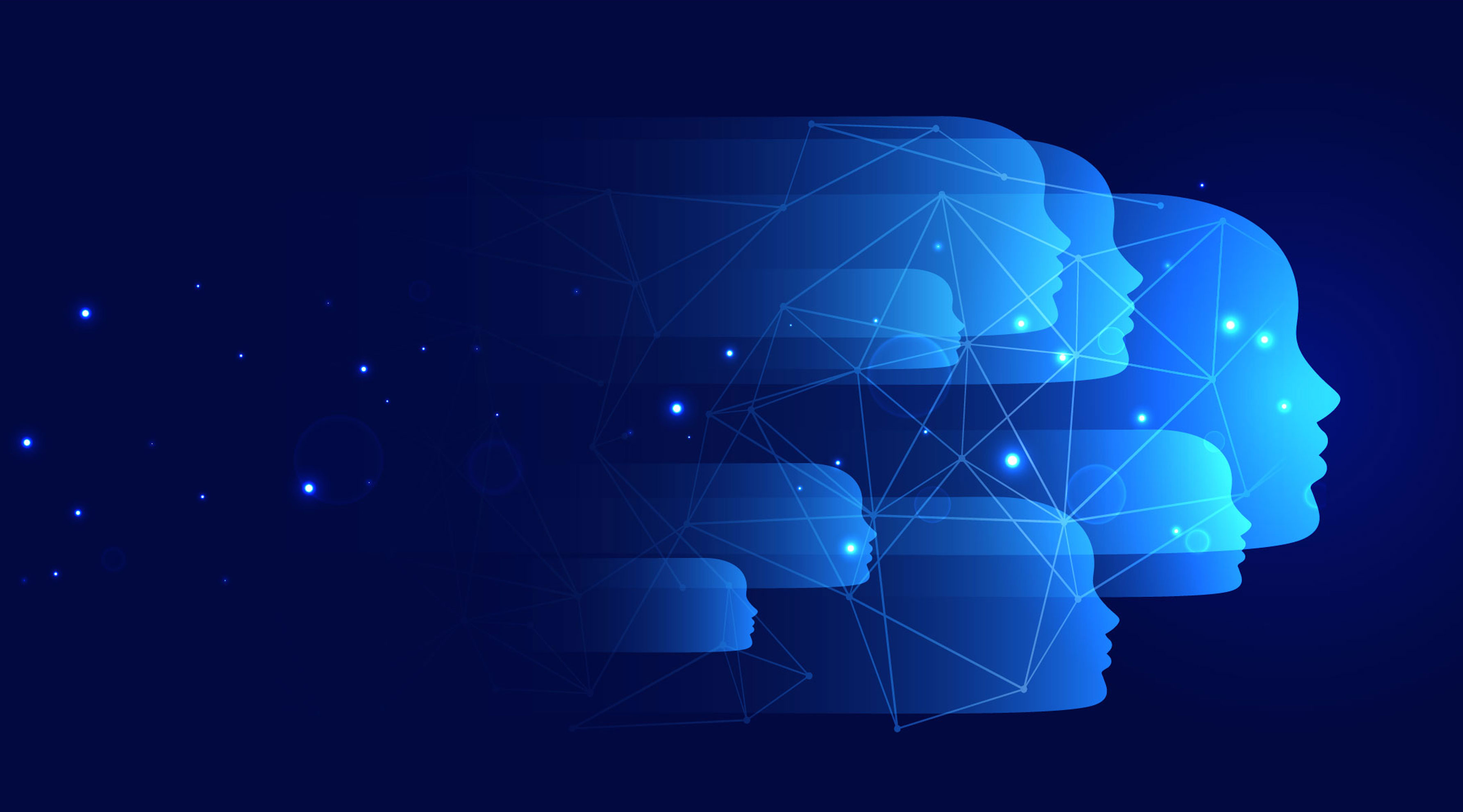 Vector illustrations of faces